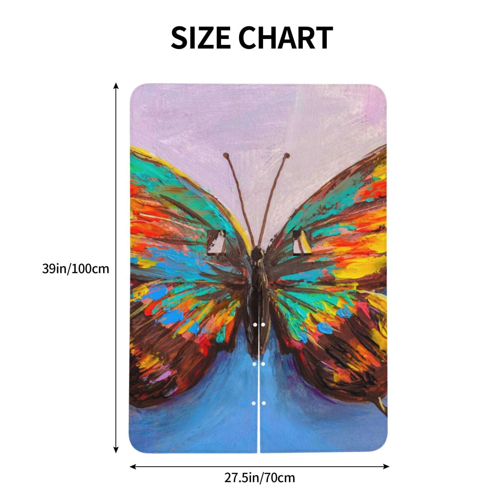 Naloa Oil Painting Beautiful Butterfly Baby Car Seat Cover, Breathable Baby Carrier Cover, Multiuse Baby Carrier Cover & Nursing Breastfeeding Cover