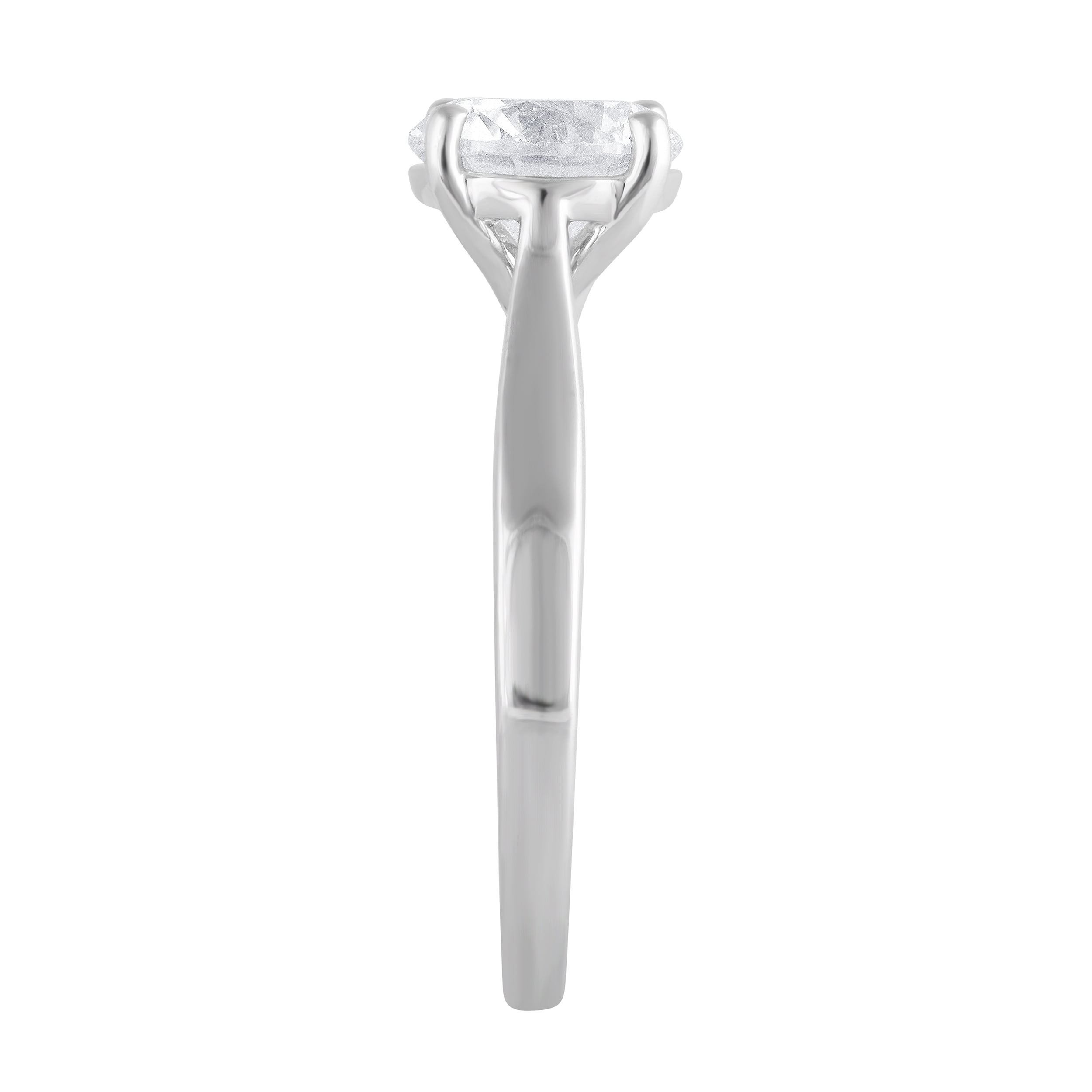 Unique Moments 2.00 Ct Round Lab Grown Diamond Ring in 10K for Women (HI-SI/I1 ) for Women