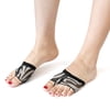 1 Pair Zebra Pattern Belly Dancing Dancer Toe Support Pads Forefoot Insole XL