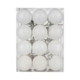 thumbnail image 4 of 24x Bolas de Navidad Adornos navideños Decoraciones navideñas Adornos para árboles de Navidad para suministros de fiesta Compromiso Acción de Gracias Blanco Macarena Colgantes Bolas, 4 of 8