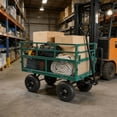thumbnail image 3 of YINYUN Wagon Cart Garden cart trucks make it easier to transport firewood Rotating Handle and Removable Sides, Utility Heavy Duty Garden Carts and Wagons, 3 of 5