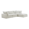 thumbnail image 2 of Moe's Home Collection Clay Lounge Modular Sectional Coastside Sand Fabric, 2 of 7