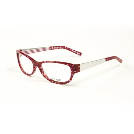 J.F. Rey Eyeglass Frames 54.5mm Fuschia Check/Aluminum