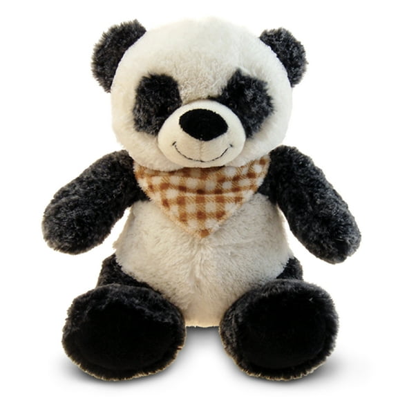 DolliBu Plush Panda Bear Stuffed Animal - Soft Huggable Panda Bear, Adorable Playtime Panda Bear Plush Toy, Cute Wild Life Cuddle Gift, Super Soft Plush Doll Animal Toy for Kids & Adults - 8 Inch