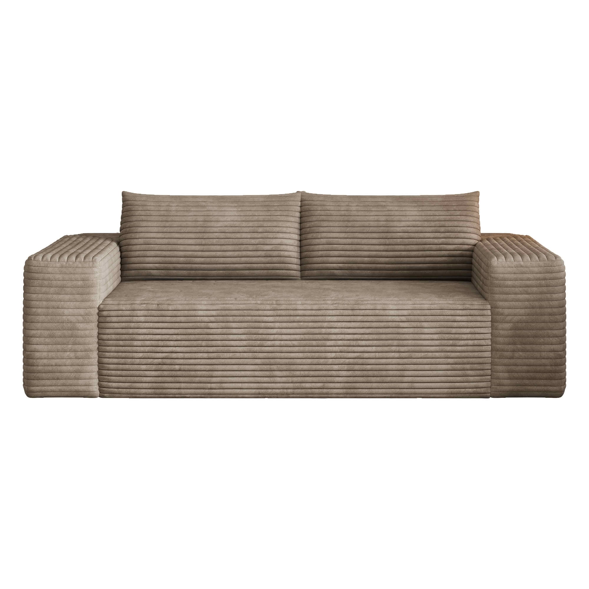 MAYEERTY 78.8 Inch 3‑Seater Corduroy Sofa, Deep‑Seat Comfy Couch, No Assembly Required for Living Room Bedroom Conference Room Apartment