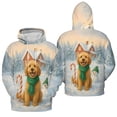 thumbnail image 3 of Hello Winter Vintage Goldendoodle Enjoys Snowy Day with Snowman All Over Print 3D Hoodie Unisex Merch Hoodies Doodle Dog Lover Gifts Idea - 12019, 3 of 6