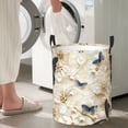 thumbnail image 5 of Honeii Elegant Butterflies And Pearls Print Laundry Hamper Basket,Baby Nursery Woven Storage Basket for Toys Bin,Pillows,Blankets,Clothes-, 5 of 6