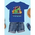thumbnail image 3 of Cool Surfer Dinosaur T-Shirt Juniors -Image by Shutterstock,  x-Large, 3 of 4