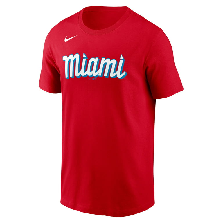 Men's Nike Jazz Chisholm Red Miami Marlins City Connect Name