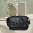thumbnail image 3 of Bolso de hombro Hugo de cuero estilo Vintage bandolera informal de viaje negro, 3 of 7