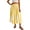Light Yellow, variant on Womens Maxi Skirts Striped A Line Elastic Waist Summer Beach Vacation Flowy Skirt Black L