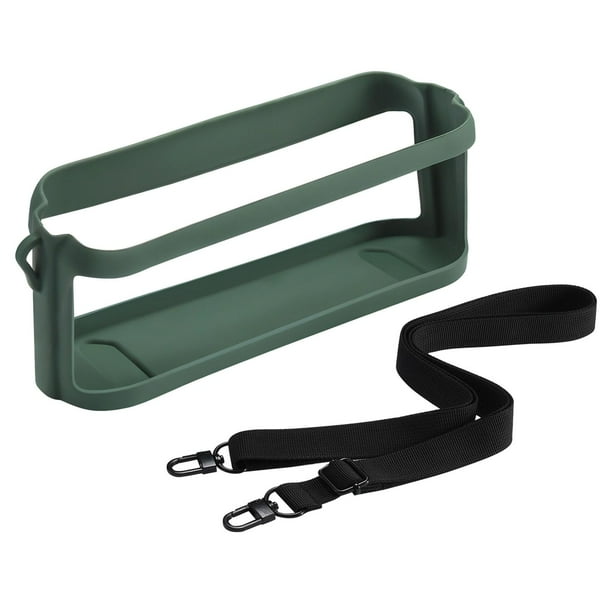 Funda de silicona para altavoz portátil, Estuche de transporte, correa ajustable para Motion x600, bolsa de viaje para senderismo al aire libre Verde Hugo Estuche de silicona