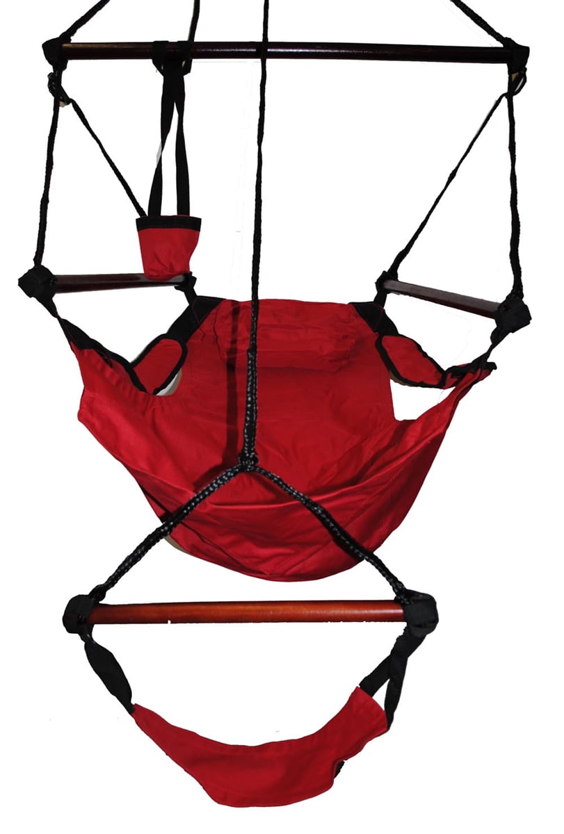 OMNI Hanging Recliner Hammock Chair Swing - XL 285lbs - Black Cherry