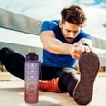 thumbnail image 3 of RKSTN Water Bottle Motivational Water Bottle with Time Marker 32oz Squeezing Ejection Opening BPA Free with Leakproof Wide Mouth and Fast Water Flowing for Outdoor Sport on Clearance, 3 of 8