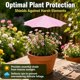 thumbnail image 1 of Sombrilla para plantas exterior con ángulo ajustable. Sombrilla jardín versátil que proporciona sombra y protección solar para macetas Rosa, 1 of 8