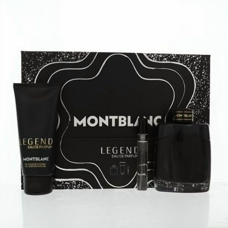 Mont Blanc Legend 3 Piece Gift Set - 3.3 Oz Eau De Parfum Spray by Mont Blanc Gift Set for Men