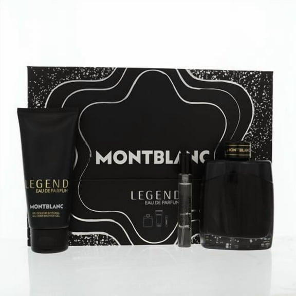 Mont Blanc Legend 3 Piece Gift Set - 3.3 Oz Eau De Parfum Spray by Mont Blanc Gift Set for Men