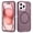 Purple+Pink, variant on Designed for iPhone 16 Pro Max Case, 3-in-1 Ultra Slim Protective Cover with Silicone+EVA+PC, Durable Shockproof Lightweight Magnetic Full Body Protection for iPhone 16 Pro Max, Purple+Pink