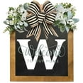 thumbnail image 3 of LCXmlly Door Garland Farmhouse Welcome Front Door Wreath with BurrFree Alphabet Design, 3 of 6