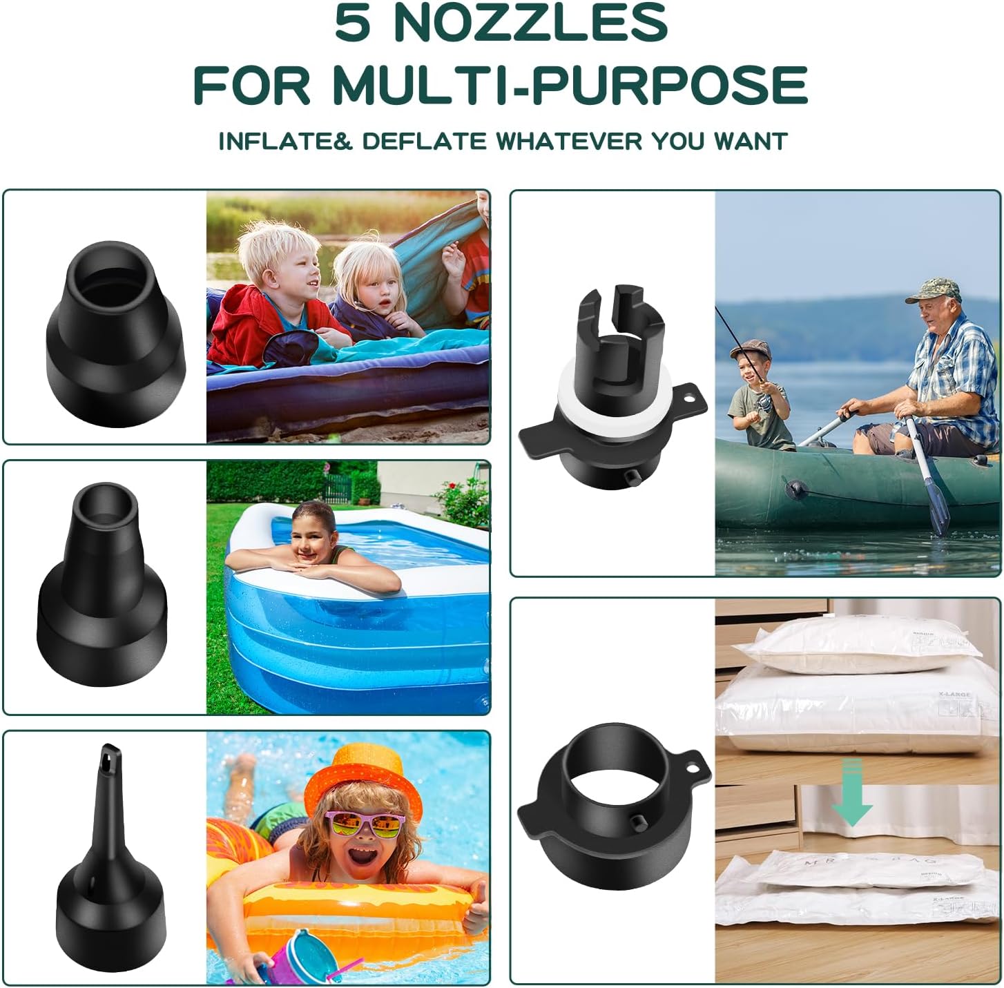 ID IDAODAN Electric Balloon Pump 3-in-1 Inflator photo 5