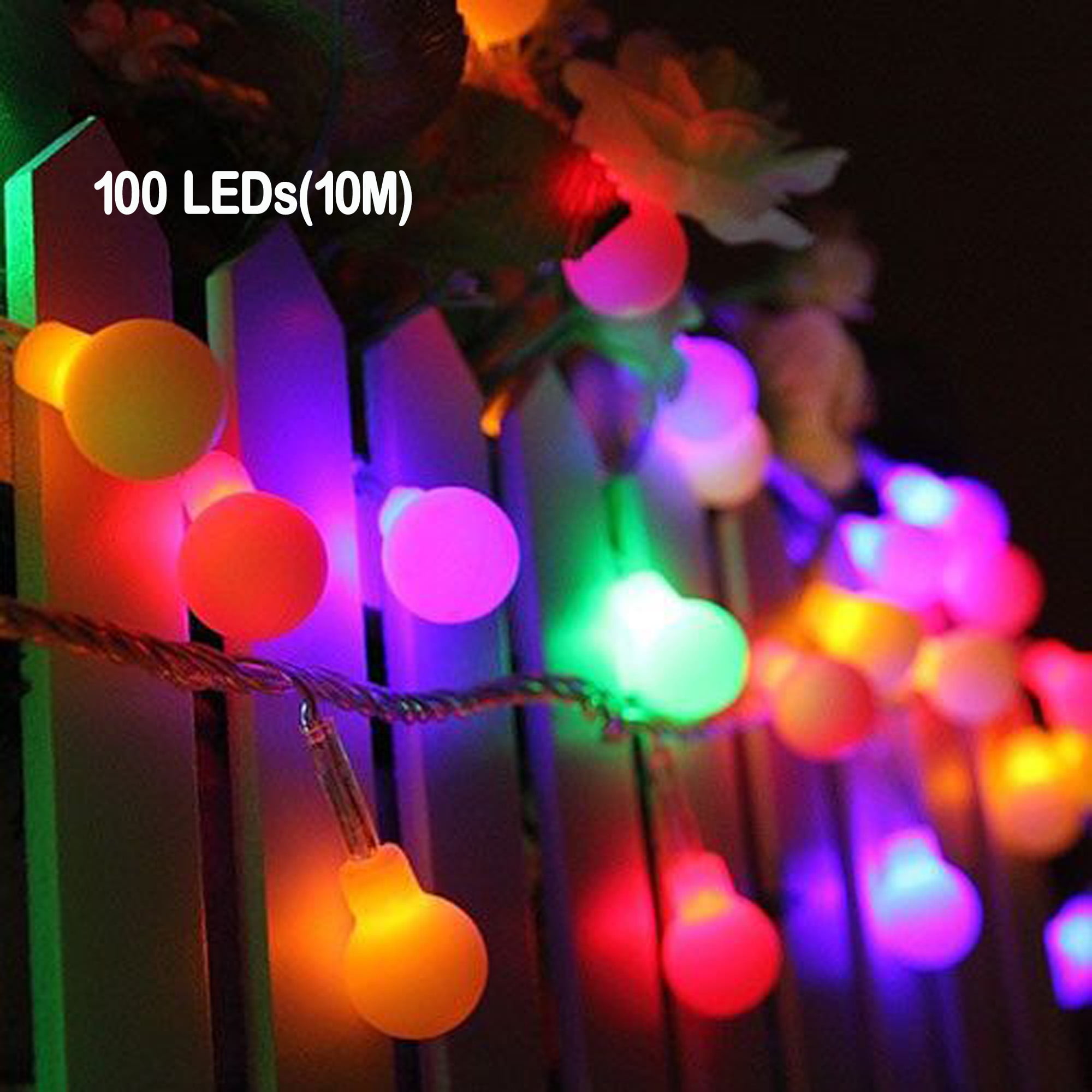 SAYFUT 33ft LED Outdoor String Lights for Patio Garden Yard Deck Cafe Wedding Weatherproof