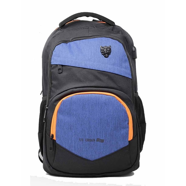 Mochila Porta Laptop 19" US URBAN C/Conexión USB Y Monedero Antirobo