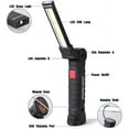 thumbnail image 1 of Luz de trabajo LED Lámpara de antorcha de mano LED Lámpara de taller LED recargable Lámpara de inspección Linterna Base magnética 5 modos para lámpara de garaje, camping, lámpara de emergencia grande, 1 of 5