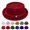 Claret, variant on Unisex Mesh Pork Pie Hat, Packable Adjustable Fedora Cap, Breathable Sun Hat for Beach Travel Golf Fishing