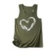 thumbnail image 4 of Gibobby Camiseta sin mangas de verano para mujer, camiseta sin mangas con gráfico de flores , camiseta informal para vacaciones(Verdemilitary,CH), 4 of 4