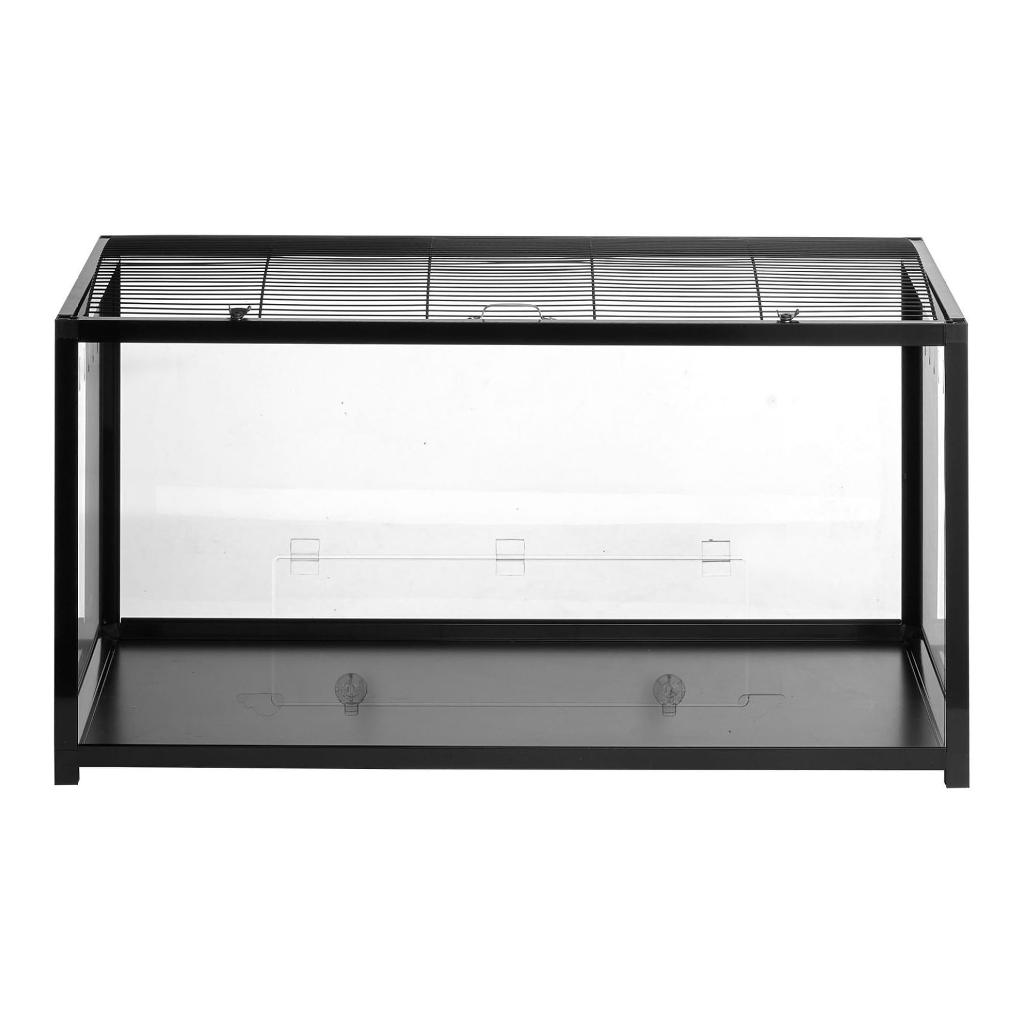 Hamster Cage 360° Viewing, Small Animal Habitat, 37.8 x 18.5 x 21.7 in, Ventilated Mouse Cage with Front Door for Rats & Guinea Pigs