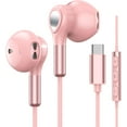 thumbnail image 2 of PYYNA-USB C Headphones for Samsung Galaxy S24 S23 Ultra S22 S21 FE S20 A54 A53 USB C Earphones with Mic Volume Control Wired Earbuds USB Type C Headphones for iPhone 16 15 Pro Max Plus iPad Pro Pixel, 2 of 4