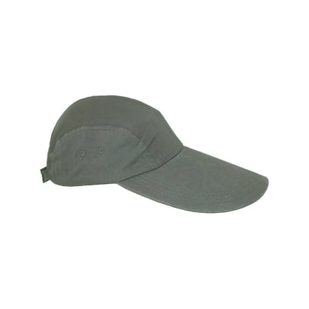 Split Bill Cap - Size one size Cotton Long 5 Inch Bill Visor Baseball Cap