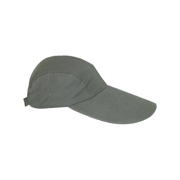 CTM Size one size Cotton Long 5 Inch Bill Visor Baseball Cap
