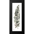 thumbnail image 2 of Tre Sorelle Studios 7x14 Black Modern Framed Museum Art Print Titled - Tribal Feather Neutral Panel I, 2 of 5