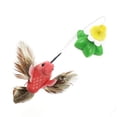 thumbnail image 3 of Palo eléctrico para burlas de gatos, divertido juguete interactivo con diseño de flores y pájaros, juguete eléctrico para gatos para interiores y exteriores, 3 of 5