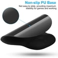 thumbnail image 6 of SZDUDU Office & Gaming Mouse Pad with Comfortable Gel Wrist Rest Support, Easy Gliding Computer Mouse Pads, Black, 6 of 7