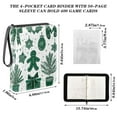 thumbnail image 3 of Game Card Storage Bag Collectible Trading Card Albums The 4-Pocket Card Binder With 50-Page Sleeve Can Hold 400 Game Cards Cartoon Gingerbread Man, 3 of 6