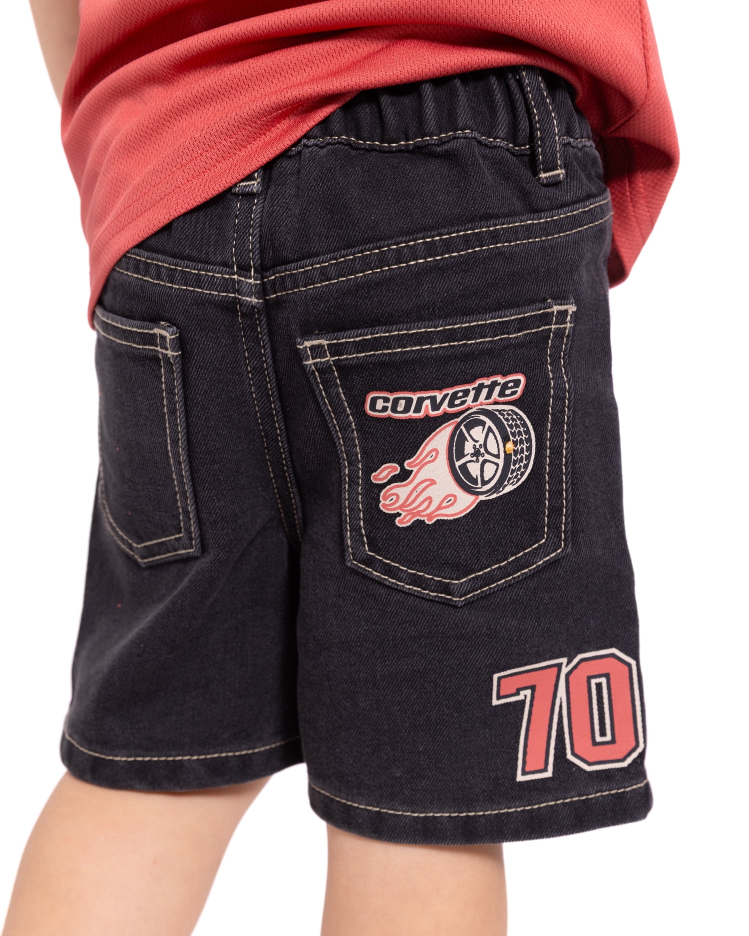 Chevy Toddler Boys Graphic Denim Shorts, Sizes 12M-5T