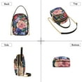 thumbnail image 3 of FORMRS Crossbody Bag for Women Shoulder Cell Phone Purse with Zipper, Vibrant Pink Floral Pattern, 3 of 7