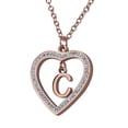 thumbnail image 2 of Collar de Mujer Corazón con Inciales LuckyLy, Modelo Adina rosa UNITALLA, 2 of 7