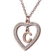thumbnail image 2 of Collar de Mujer Corazón con Inciales LuckyLy, Modelo Adina rosa UNITALLA, 2 of 7