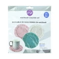 thumbnail image 1 of UNIQUE CREATIV CRAFT Macramé Coaster Kit – Solid, 3 pcs, Age 8+, Beginner, 15.5 cm, 1 of 5