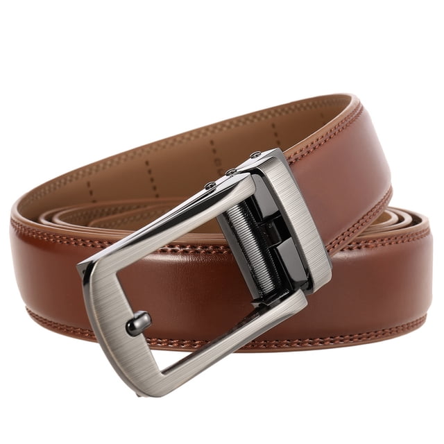 Guardurnaity Cinturón de cuero para hombre, cinturones de trinquete formales, accesorio de moda, faja, diario, correa de viaje de negocios para Cinturones