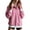 Hot Pink, variant on Women's Plus Size Gingham Plaid Sweatshirt Half Snap Long Sleeve Stand Collar Pullover Top Casual Checkered Sweatshirts