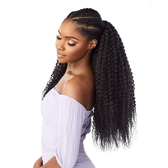Sensationnel Lulutress Synthetic Braid - 3X DRIP CURL 20 (1 Jet Black)