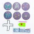 thumbnail image 5 of 6pcs Diamond Painting Coasters Kits,5D DIY Diamond Art Coaster Kits with Holder, Small Diamond Painting Kits for Adults & Kids Art Craft Supplies(Butterfly Diamond Painted Coaster), 5 of 5