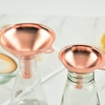 thumbnail image 3 of WORGEOUS 3Pcs Metal Cooking Funnels Stainless Steel for Kitchen Use in Golden and Rose Gold Colors, 3 of 8