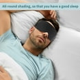 thumbnail image 2 of Unique Bargains Sleep Eye Mask Deep Contoured 3D Eye Covers Adjustable Strap for Sleeping Traveling Black, 2 of 8