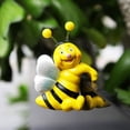thumbnail image 4 of Decoración del hogar, decoración de habitaciones, decoración de paredes, paquete de 2 figuras de abejas para jardín, estatua decorativa de primavera para jardín, adorno decorativo de abeja para exteri, 4 of 4
