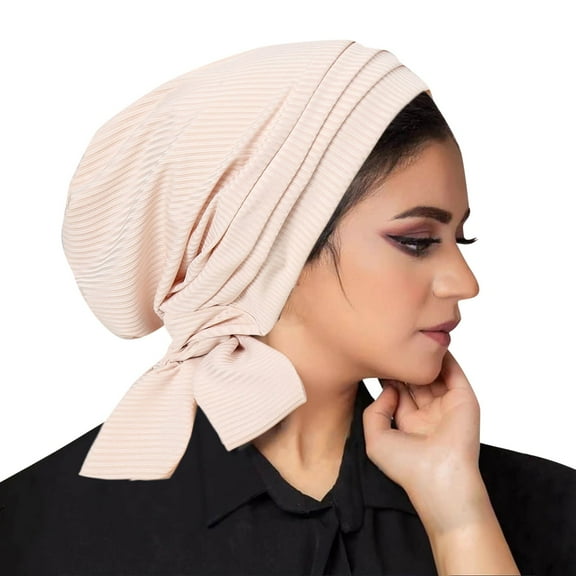 Daolelai Women's Middle Eastern Head Cover Fashion Elastic Headscarf Malay Indonesian Headscarf